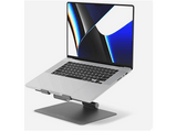 Soporte elevador - Hyper HS1150GYGD, Para MacBooks, tablets y portátiles de hasta 16, Piezas Silicona Antideslizante, Gris Espacial