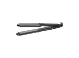 Plancha de pelo - BaByliss Straight and Curl ST486E, Titanio, 230°C, Tecnología iónica, 5 Temperaturas, Negro