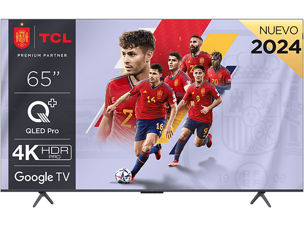 TV QLED 65" - TCL 65C655, UHD 4K, AiPQ PRO, QLEDPRO, Dolby Vision y Atmos, HDR10+, Negro