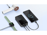 Powerbank - Baseus EnerFill Bipow2 Pro, 20000mAh, 22.5W, Cable retráctil, Carga simultánea ultrarrápida, USB-C, Negro Cluster