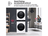 Lavadora secadora - LG WT1210WWF, Torre de lavado 12/10 kg, TurboWash™, Smart Pairing™, Blanco