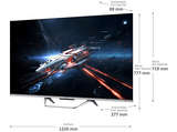 TV QLED 55 - Haier Q8 Series H55Q800UX, Smart TV (Google TV), HDR 4K, Direct LED, Dolby Atmos-Vision, Gaming 120 Hz, Negro