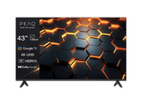 TV LED 43 - PEAQ PTV 43GU-5025T, UHD 4K, Google TV, Smart TV, DVB-T2 (H.265), HDR10, Dolby Audio, Negro