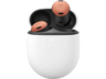 Auriculares de botón - Google Pixel Buds Pro, 11h Autonomía de reproducción, Estuche de carga USB-C, Resistencia IPX4, Coral