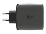 Cargador de pared - ISY IAC-7140, 140W, Carga ultrarrápida, Gris oscuro