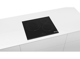 Placa inducción - Bosch PUJ631BB5E, 3 zonas, 28 cm, Función Sprint, Control TouchSelect, 60 cm, Negro