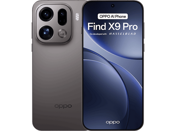 Móvil - OPPO Find X9 Pro, Titanium Charcoal, 512 GB, 16 GB RAM, 6.78" AMOLED ProXDR Gorilla Glass 120 Hz, MediaTek 9500, 7500 mAh
