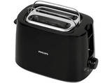 Tostadora - Philips HD2581/90, 8 ajustes, Rejilla calientabollos, Función extraelevación, 900 W, Negro
