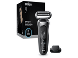 Afeitadora - Braun Series 7 72-G1200S, 3 modos, 1 accesorio de precisión, 60 min autonomía, Afeitado en seco y en mojado, Gris