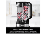 Batidora de vaso - Ninja Detect Power Mixer Pro TB201EU, 1200 W, 1.9 l, Tecnología BlendSense, 15 funciones, Negro, Plata