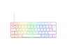 Teclado gaming - ISY IGK-5100-WT-ES, Mini RGB, Mecánico, Cable, Teclas iluminadas, Blanco