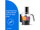 Licuadora - nutribullet Ultra Plus+, Sistema 3 en 1 compacto, 1200 W, 0.9 l, Procesador de alimentos, Molinillo, Batidora, Gris oscuro