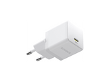Cargador de pared - Baseus PALM, 30W, Kit con cable 60W y 100 cm, Carga ultrarrápida, Control de temperatura, Universal, Blanco