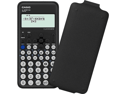 Calculadora científica - Casio FX-82SPCW, Más de 300 funciones, Unidades de ángulo, Pantalla LCD, Negro