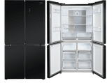 Frigorífico americano - Jocel JSBS4P967169, No Frost, 183 cm, 490 l, 4 Estrellas, Negro