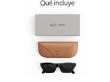 Gafas IA - Ray-Ban Meta Zena (Gen 3), Negro brillante, Transitions® verde grafito, Gafas con IA y cámara, Talla estándar, Unisex