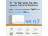 Sistema WiFi Mesh - Mercusys Halo H25BE (3-Pack), Wi-Fi 7, Para todo el hogar, x3 Puertos Gigabit, Hasta 650m², Tecnología MLO, +200 Dispositivos