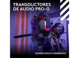 Auriculares gaming - Logitech G A20 X Lightspeed, Bluetooth, PS5-XBOX-Switch-PC, Playsync, Micrófono extraíble, Personalizable, Lightsync, Negro