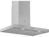 Campana decorativa - Bosch DWB76BC50, Decorativa, 590 m³/h, 3 potencias, Iluminación LED, 75 cm, A, Inox