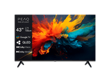 TV QLED 43 - PEAQ PTV 43GQU-5026T, UHD 4K, Google TV, Smart TV, DVB-T2 (H.265), Negro