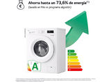 Lavadora carga frontal - LG F4X1008NWH, 8 kg, 1400 rpm, 10 programas, Steam™, ThinQ™, Blanco