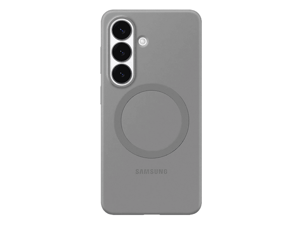 Funda móvil - Samsung, Para Galaxy S26, De Silicona, Magnética, Gris