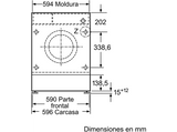 Lavadora Integrable - Bosch WIW28302ES, 8 kg, 1400 rpm, 14 programas, Motor EcoSilence, Speed Perfect, Blanco