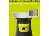 Barbero - Philips OneBlade Pro QP6506/15, Peine-guía ajustable 5 en 1, Uso seco/húmedo, Tecnología seguimiento de contornos, 90 min
