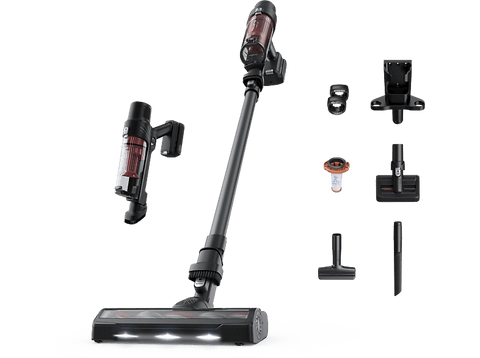 Aspirador escoba - Rowenta RH6A75WO X-Pert 7. 60 Animal Care, 140 W, 0.44 L, 45 min, Ligera, Multisuperficie, Especial mascotas, Rojo