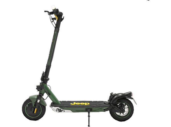 Patinete eléctrico - Jeep Jad Advanced Safety, Potencia máx. 515 W, Carga máx. 100 kg, 10.000 mAh, 25 km/h, Verde
