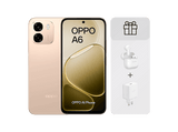 Móvil - OPPO Bundle A6 4G, Aurora Gold, 256 GB, 6 GB RAM, 6.75 LCD, Qualcomm Snapdragon®685 (6nm), 6.500mAh, Incluye Cargador 45W y Auriculares