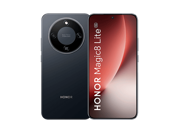 Móvil - Honor Magic8 Lite, Midnight Black, 256GB, 8GB RAM, 6.79" AMOLED de 4320 Hz, Qualcomm® Snapdragon® 6 Gen 4 (4nm), 7500 mAh
