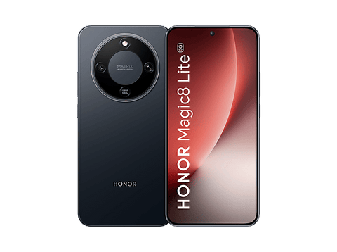 Móvil - Honor Magic8 Lite, Midnight Black, 256GB, 8GB RAM, 6.79
