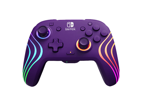Mando Nintendo Switch - Turtle Beach Afterglow™ Wave, Nintendo Switch, Inalámbrica, 40h Autonomía, 9m Alcance, Morado