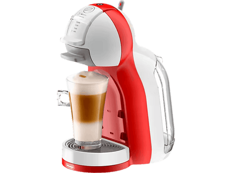 Cafetera de cápsulas - De'Longhi Mini Me EDG305.WR Nescafé Dolce Gusto, 15 bar, 0.8 l, 1460 W, Rojo y blanco