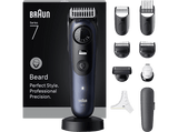 Barbero - Braun Series 7 BT7540, 10 accesorios para barba, 40 ajustes de longitud, Bloqueo de precisión, Lámina ProBlade, Wet&Dry, Azul
