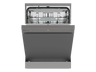 Lavavajillas - Hisense HS663A90XUK, 16 servicios, 8 programas, 60 cm, Tecnología Inverter, Secado Extra, Tercera Bandeja, Acero inoxidable