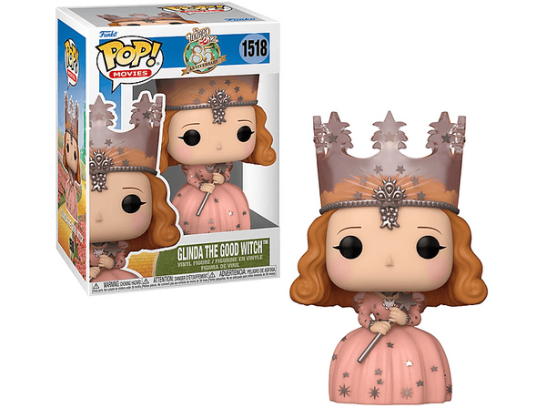 Figura Funko Pop! - Movies: El Mago de Oz 85 Aniversario - La Bruja Buena del Norte, Vinilo, 9 cm