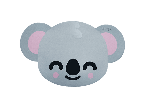 Alfombrilla ratón - Wondee MRALF016, Antideslizante, Diseño Koala