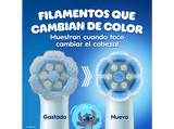 Recambio para cepillo dental - Oral-B iO Kids 6+, Diseño Stitch by Disney, Suave con dientes flojos y encías, 4 unidades