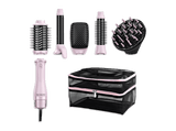Moldeador - Revlon One-Step Titanium Rosa Multi Air Styler 5 en 1, Tecnología iónica, 4 Ajustes de Temperatura, Rosa/Negro