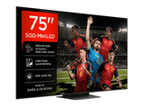 TV SQD-Mini LED 75 - TCL 75C7L, UHD 4K, TSR AiPQ, Smart TV, DVB-T2 (H.265), HDR 3000 nits, Dolby Vision y Atmos, Negro