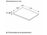 Placa inducción - Bosch PID775HC1E, 3 zonas, DirectSelect, PerfectFry Plus,  70 cm, Negro