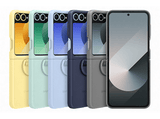 Funda - Samsung Silicone Case, Para Samsung Galaxy Z Flip6, Con anillo, Mint