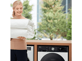Lavadora secadora - LG F4DR7510AGW, 10/6 kg, TurboWash™360°, Steam™, Autodosificador, Blanco