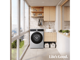 Lavadora carga frontal - LG F2X50S8TSC, 8 kg, 1200 rpm, 12 programas, Fondo reducido, Inox