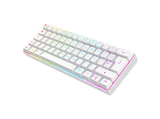 Teclado gaming - ISY IGK-5100-WT-ES, Mini RGB, Mecánico, Cable, Teclas iluminadas, Blanco