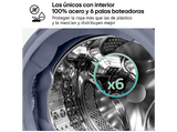 Lavadora carga frontal - LG F4X9009TWCE, 9 kg, 1400 rpm, 23 programas, TurboWash™ 360°, Selector LCD, Clase A-60%, Blanco