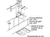 Campana decorativa - Balay 3BC565GN, 3 velocidades, 216 W, 593 m³/h, 60 cm, Inclinable, Iluminación LED, Negro