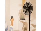 Ventilador de pie - Cecotec EnergySilence 555 2in1 Smart XL, 55 W, Motor de cobre, 16 (40cm), 5 aspas, Mando, Temporizador 7h, Oscilación 60º, Negro
